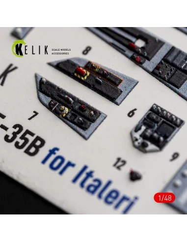 F-35B - interior 3D decals for Italeri, 1/48 - Kelik K48186