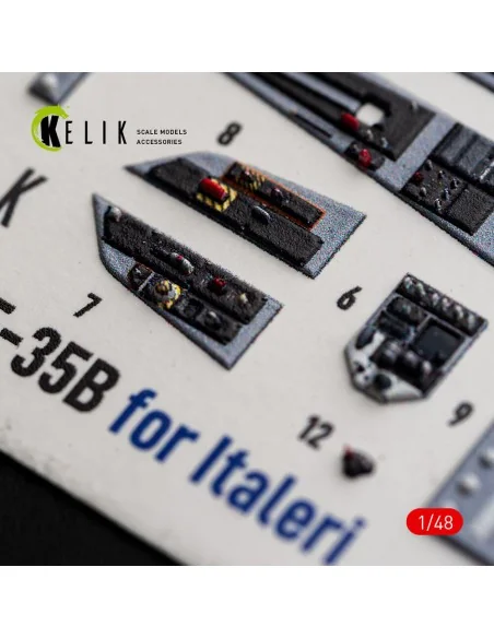F-35B - interior 3D decals for Italeri, 1/48 - Kelik K48186