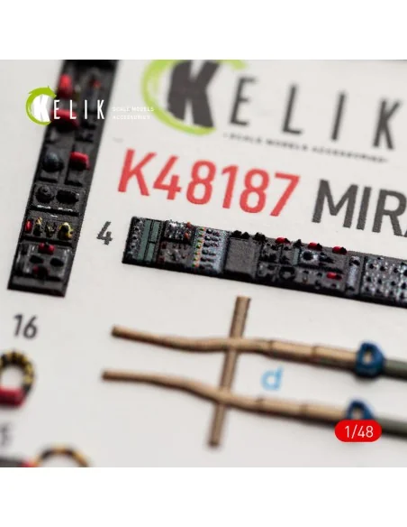 Mirage F1C/CR - interior 3D decals for Italeri, 1/48 - Kelik K48187