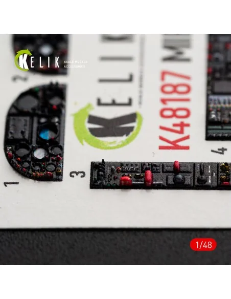 Mirage F1C/CR - interior 3D decals for Italeri, 1/48 - Kelik K48187