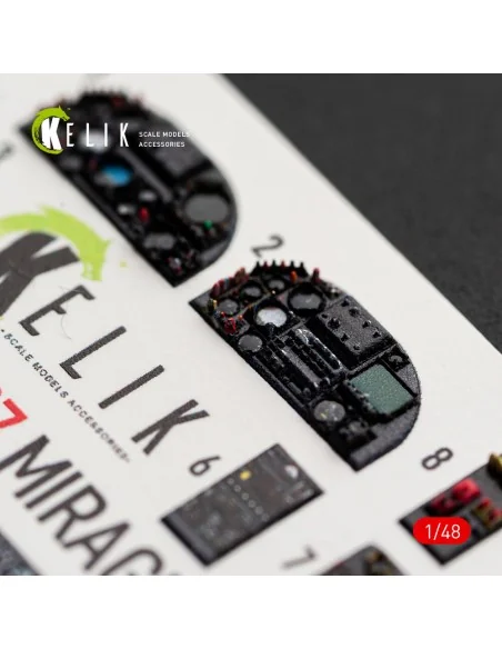 Mirage F1C/CR - interior 3D decals for Italeri, 1/48 - Kelik K48187