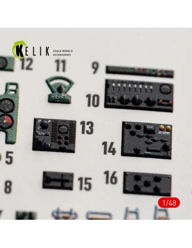 A6M2b Zero - interior 3D decals for Academy, 1/48 - Kelik K48189