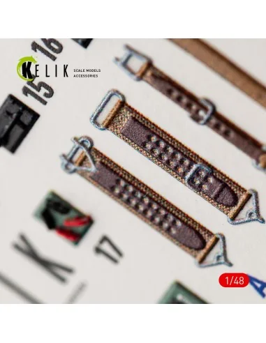 [NO_DESC] A6M2b Zero - interior 3D decals for Academy, 1/48 - Kelik...