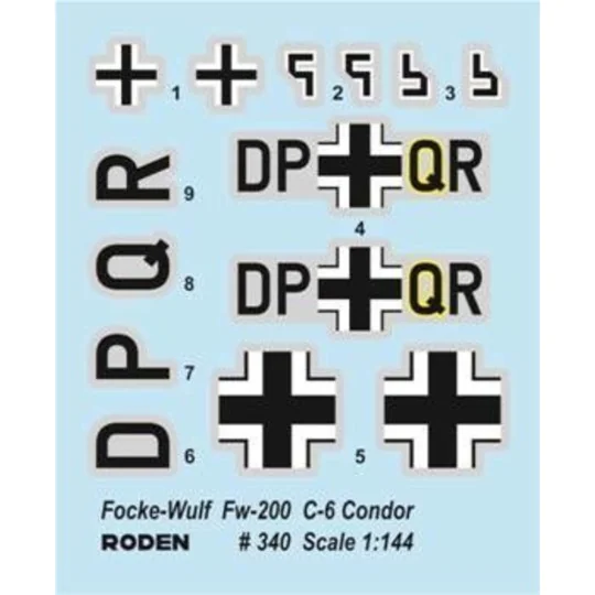 Focke-Wulf FW200C-6 Condor, 1/144 - Roden 340 Focke-Wulf FW200C-6 Condor, 1/144 - Roden 340