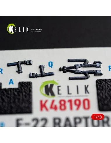 F-22 Raptor - interior 3D decals for Hasegawa, 1/48 - Kelik K48190