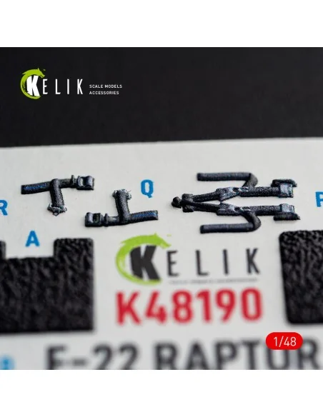 [NO_DESC] F-22 Raptor - interior 3D decals for Hasegawa, 1/48 - Kel...