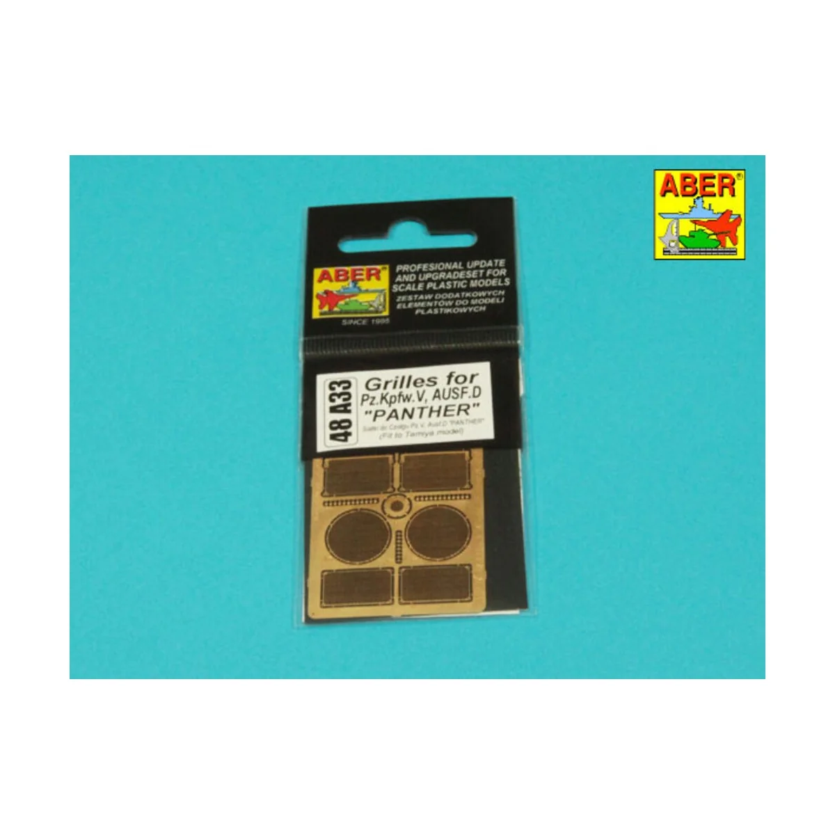 Grilles for Panther D, 1/48 - Aber Models 48 A33