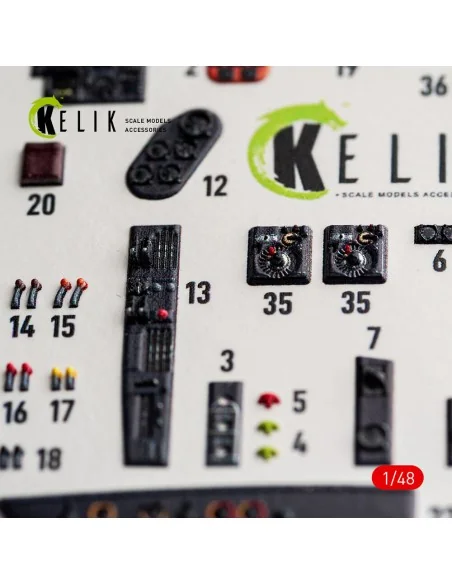 He-111 H-20 - interior 3D decals for ICM, 1/48 - Kelik K48192