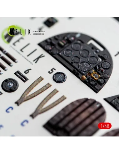 Spitfire TR.9 - interior 3D decals for Airfix, 1/48 - Kelik K48166