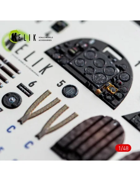 Spitfire TR.9 - interior 3D decals for Airfix, 1/48 - Kelik K48166