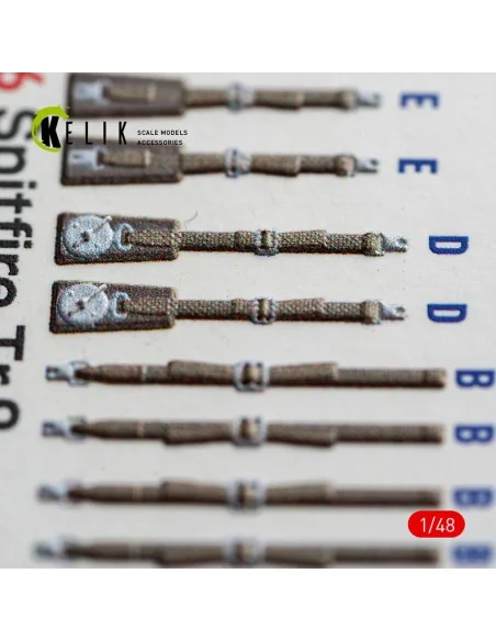 Spitfire TR.9 - interior 3D decals for Airfix, 1/48 - Kelik K48166