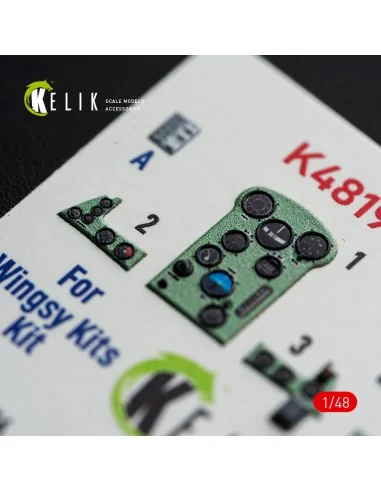 Aichi D3A2 Val - interior 3D decals for Wingsy Kits, 1/48 - Kelik K...