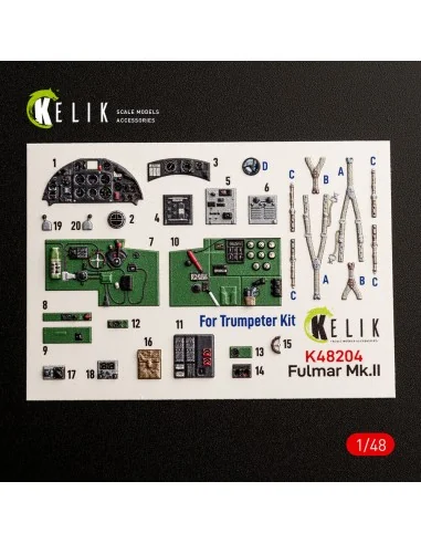 [NO_DESC] Fulmar Mk.II - interior 3D decals for Trumpeter, 1/48 - K...