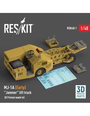 MJ-1A (Early) Jammer lift truck (3D Printed model kit), 1/48 - ResK...