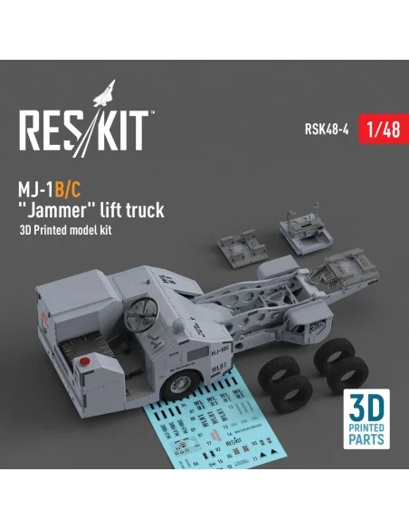MJ-1B/C Jammer lift truck (3D Printed model kit), 1/48 - ResKit Mod...