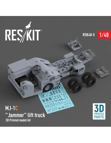 MJ-1C Jammer lift truck (3D Printed model kit), 1/48 - ResKit Model...
