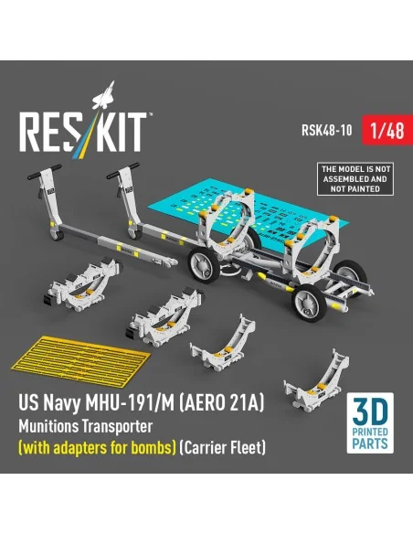 US NAVY MHU-191/M (AERO 21A) Munitions Transporter (with adapters f...