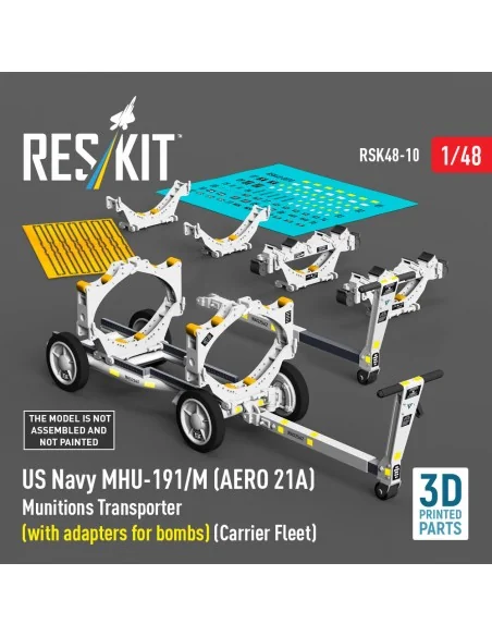 US NAVY MHU-191/M (AERO 21A) Munitions Transporter (with adapters f...