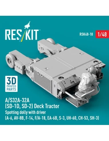 A/S32A-32A (SD-1D, SD-2) Deck Tractor Spotting dolly with driver (A...