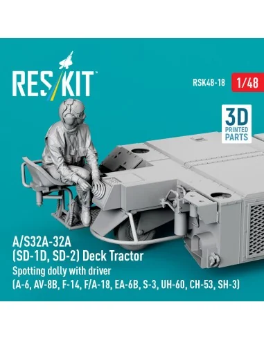 A/S32A-32A (SD-1D, SD-2) Deck Tractor Spotting dolly with driver (A...