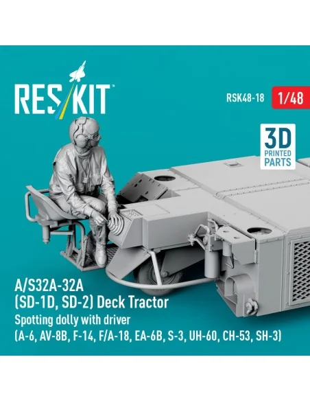 A/S32A-32A (SD-1D, SD-2) Deck Tractor Spotting dolly with driver (A...
