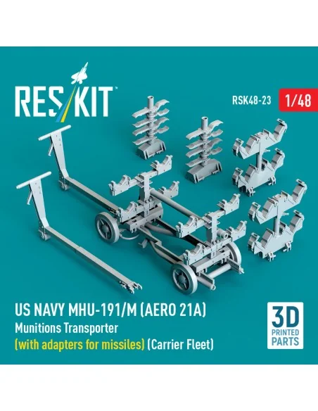 US NAVY MHU-191/M (AERO 21A) Munitions Transporter (with adapters f...
