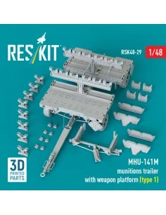 MHU-141M munitions trailer with weapon platform (type 1) (3D Printe... 2