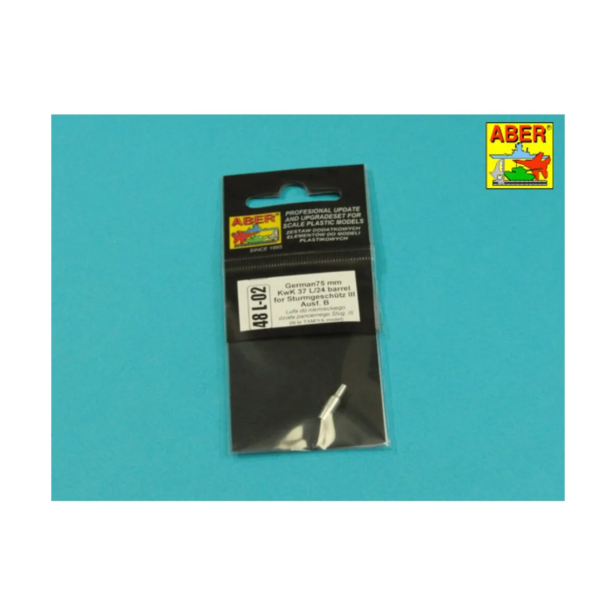 German 75mm barrel for Stu III B, 1/48 - Aber Models 48 L-02