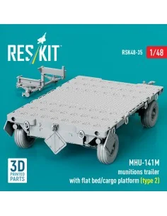 MHU-141M munitions trailer with flat bed/cargo platform (type 2) (3... 2