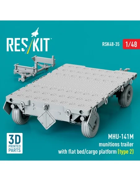 MHU-141M munitions trailer with flat bed/cargo platform (type 2) (3...