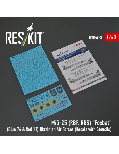 MiG-25RBF, RBS Foxbat (Blue 74 & Red 17) Ukrainian Air Forces (Deca...