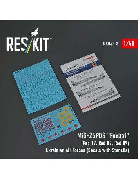 [NO_DESC] MiG-25PDS Foxbat (Red 17, Red 87, Red 89) Ukrainian Air F...