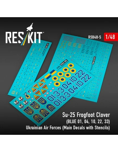 Su-25 Frogfoot Clover (BLUE 01, 04, 10, 22, 33) Ukrainian Air Force...