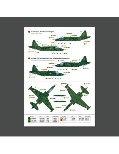 Su-25 Frogfoot Clover (BLUE 01, 04, 10, 22, 33) Ukrainian Air Force...