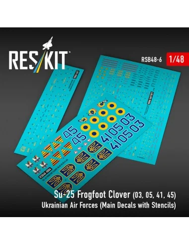 Su-25 Frogfoot Clover (BLUE 03, 05, 41, 45) Ukrainian Air Forces (M...