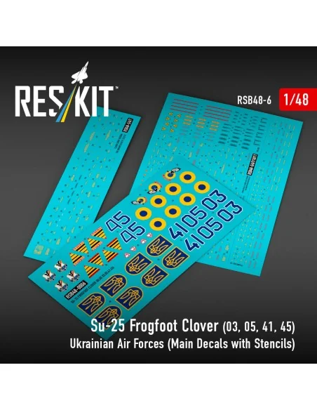Su-25 Frogfoot Clover (BLUE 03, 05, 41, 45) Ukrainian Air Forces (M...
