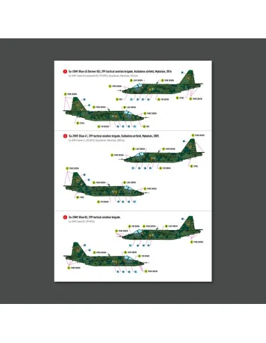Su-25 Frogfoot Clover (BLUE 03, 05, 41, 45) Ukrainian Air Forces (M...