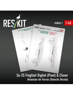 Su-25 Frogfoot Digital (Pixel) & Clover Ukrainian Air Forces (Stenc... 2