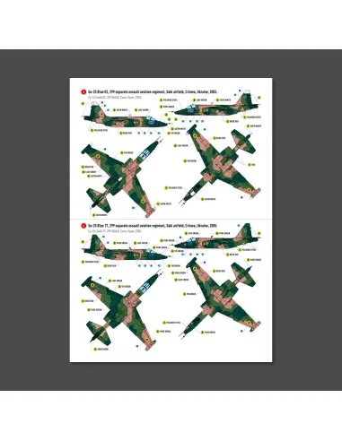 Su-25 Frogfoot Geometric (BLUE 17, 33, 01, 02) Ukrainian Air Forces...