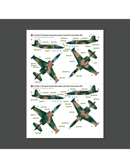 Su-25 Frogfoot Geometric (BLUE 17, 33, 01, 02) Ukrainian Air Forces...