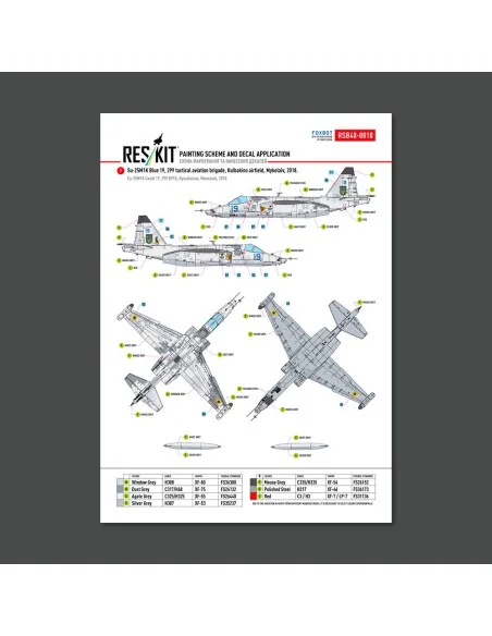 Su-25 Frogfoot LIGHT Digital (Pixel) (BLUE 19, 20, 32, 36) Ukrainia...