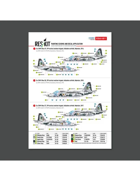 Su-25 Frogfoot DARK Digital (Pixel) (BLUE 09, 15, 17, 21, 29, 30, 3...