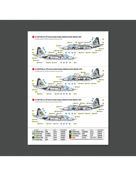 Su-25 Frogfoot DARK Digital (Pixel) (BLUE 09, 15, 17, 21, 29, 30, 3...