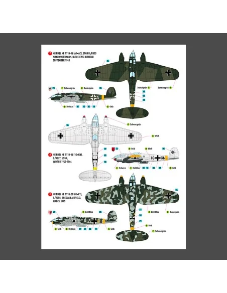 [NO_DESC] Heinkel He 111 (H-16, H-20, H-22) late series decals, 1/4...