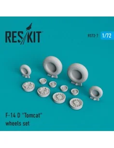 F-14D Tomcat wheels set (weighted), 1/72 - ResKit Models RS72-0007
