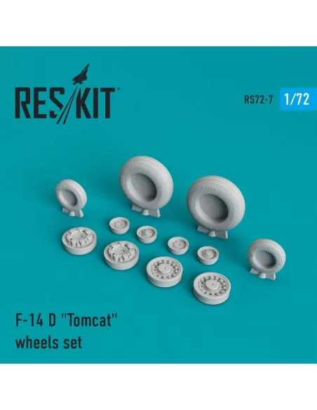 F-14D Tomcat wheels set (weighted), 1/72 - ResKit Models RS72-0007
