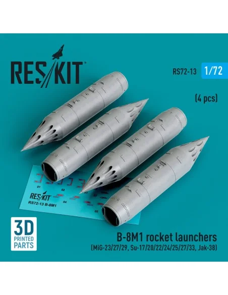 B-8M1 rocket launchers (4 pcs) (MiG-23/27/29, Su-17/20/22/24/25/27/...