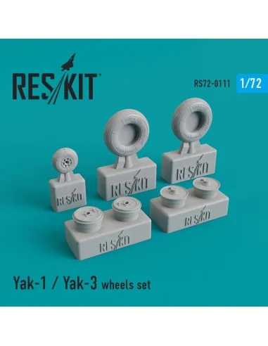 Yak-1/Yak-3 wheels set, 1/72 - ResKit Models RS72-0111