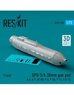 [NO_DESC] GPU-5/A 30mm gun pod (1 pcs) (A-4, A-7, AV-8B, F-4, F-5A,...
