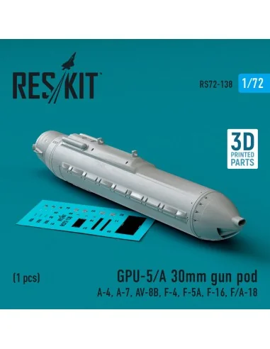 GPU-5/A 30mm gun pod (1 pcs) (A-4, A-7, AV-8B, F-4, F-5A, F-16, F/A...